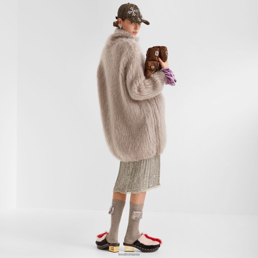 șapcă de baseball din țesătură jacquard ff maro Fendi femei accesorii 86084L288