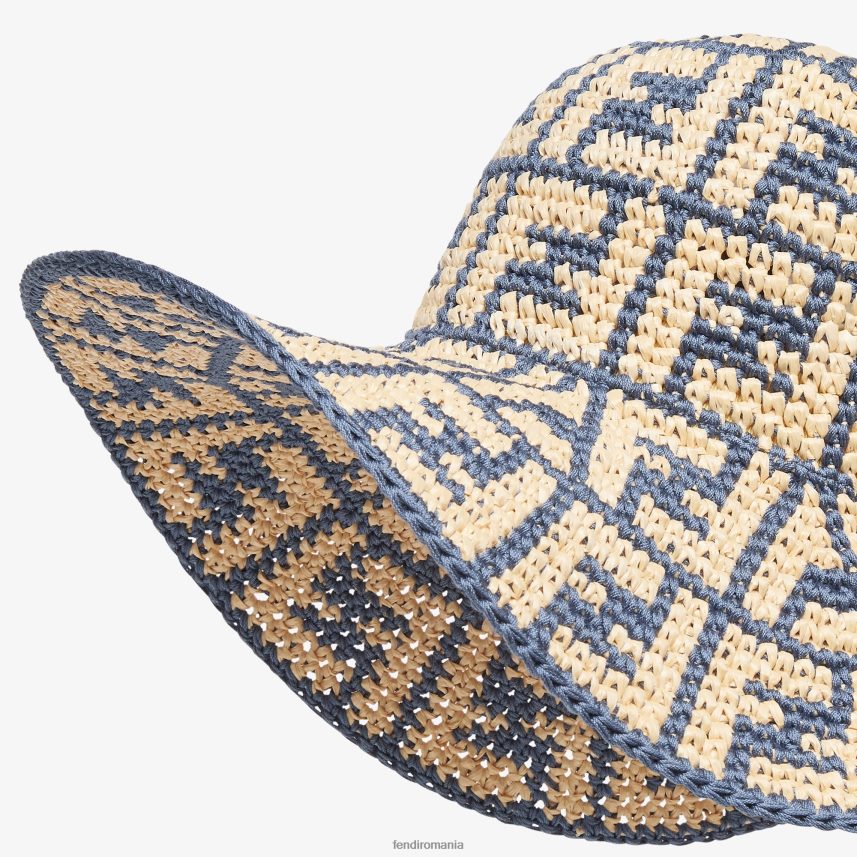 ff pălărie din rafie multicolor Fendi femei accesorii 86084L87