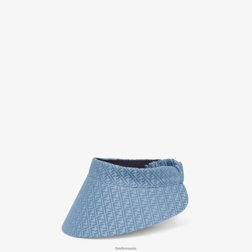vizor cu efect de denim albastru Fendi femei accesorii 86084L219