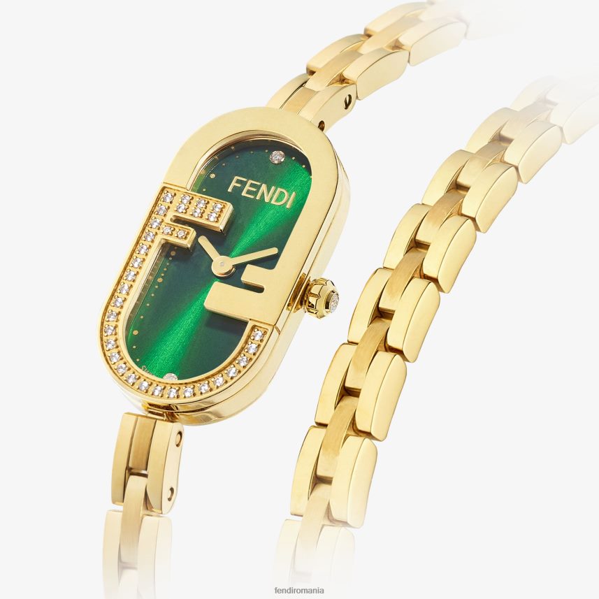 14,80 x 21,30 mm - ceas oval cu sigla ff Modă Fendi femei accesorii 86084L207