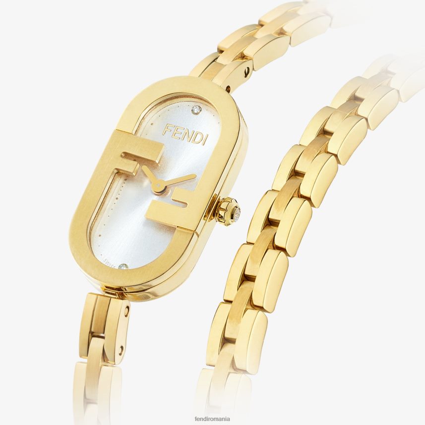 14,80 x 28,30 mm - ceas oval cu sigla o\'lock aur Fendi femei accesorii 86084L294