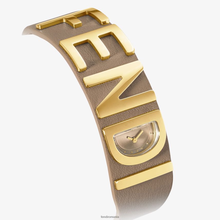 17,80 x 19,80 mm - ceas bratara cu litere gri Fendi femei accesorii 86084L46