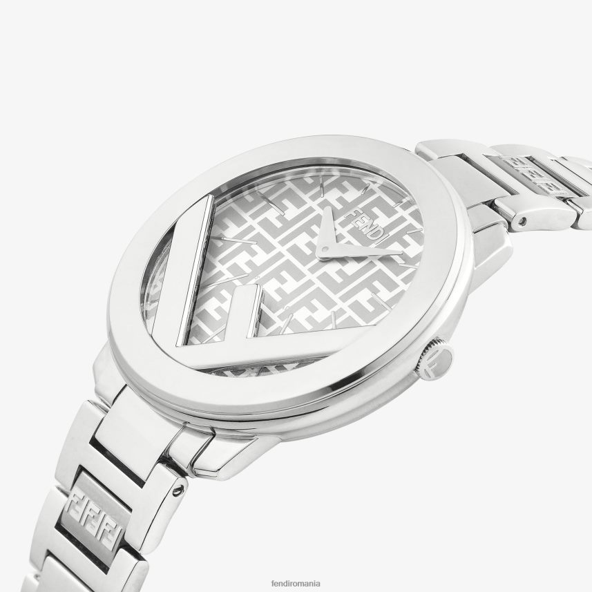 36mm - ceas rotund cu logo argint Fendi femei accesorii 86084L175