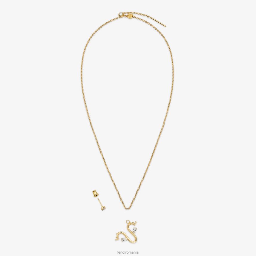 set capricorn aur Fendi femei Bijuterii 86084L1643