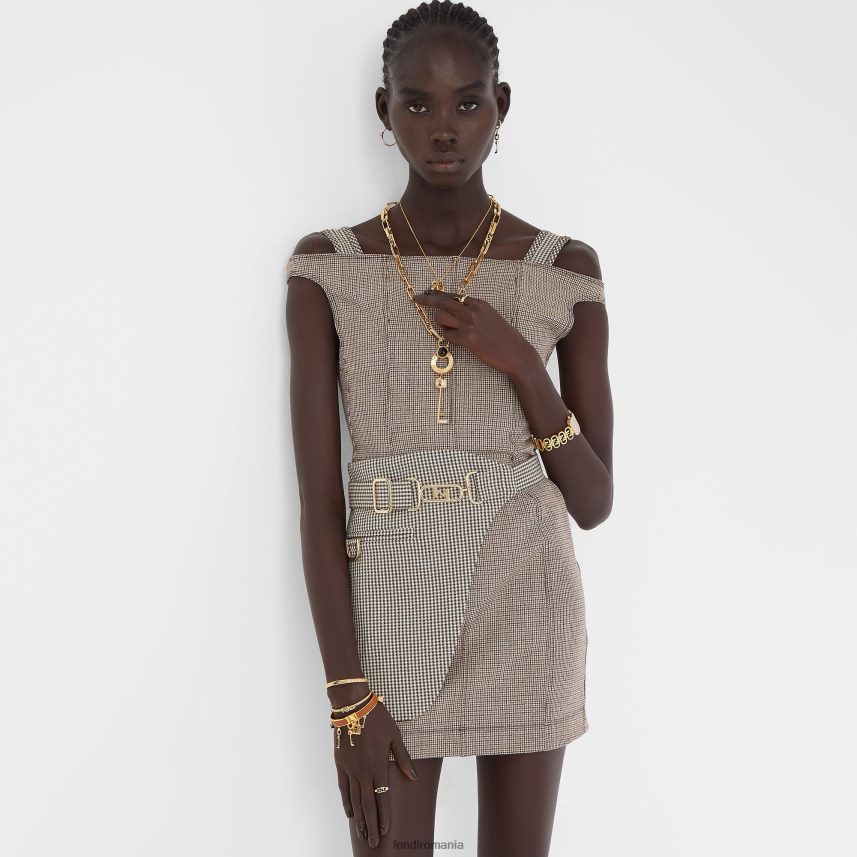 brățară cu semnătură aur Fendi femei Bijuterii 86084L1730