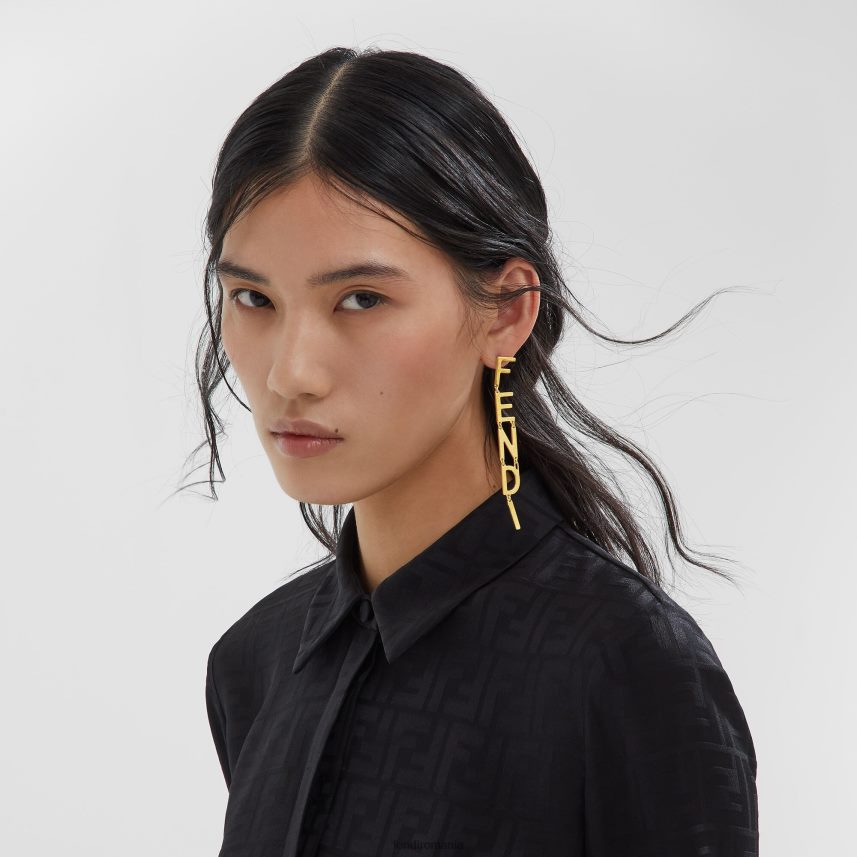 vintage -cercei aur Fendi femei Bijuterii 86084L1694