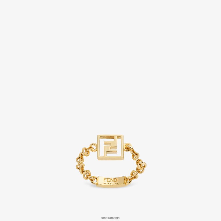 inel metalic aur Fendi femei Bijuterii 86084L1611