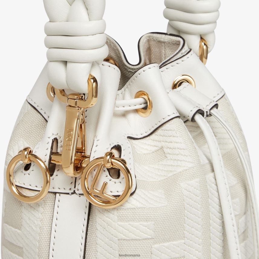 ff mini-geantă din pânză alb Fendi femei accesorii 86084L819