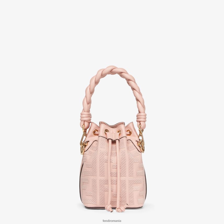 ff mini-geantă din pânză roz Fendi femei accesorii 86084L816