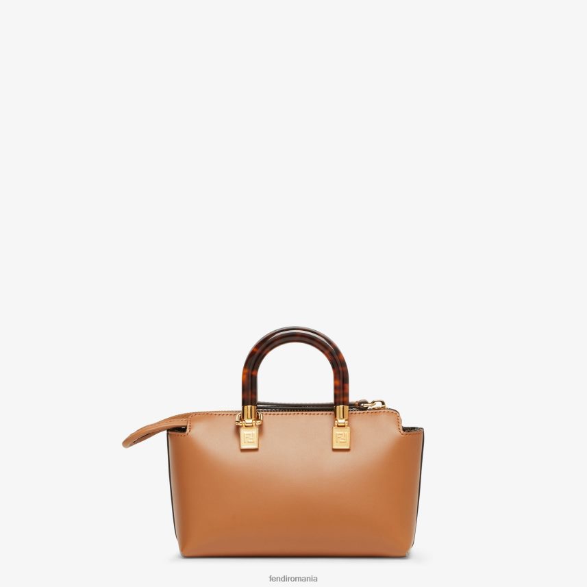 geantă Boston mică din piele maro Fendi femei accesorii 86084L751