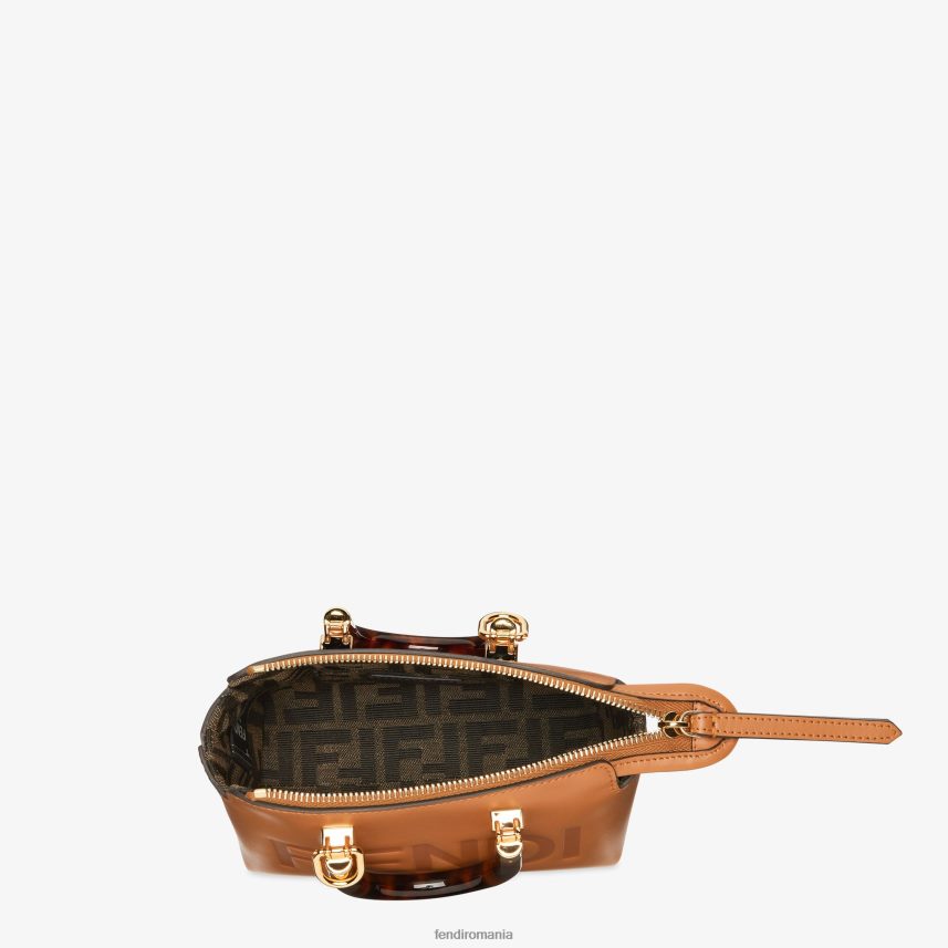 geantă Boston mică din piele maro Fendi femei accesorii 86084L751