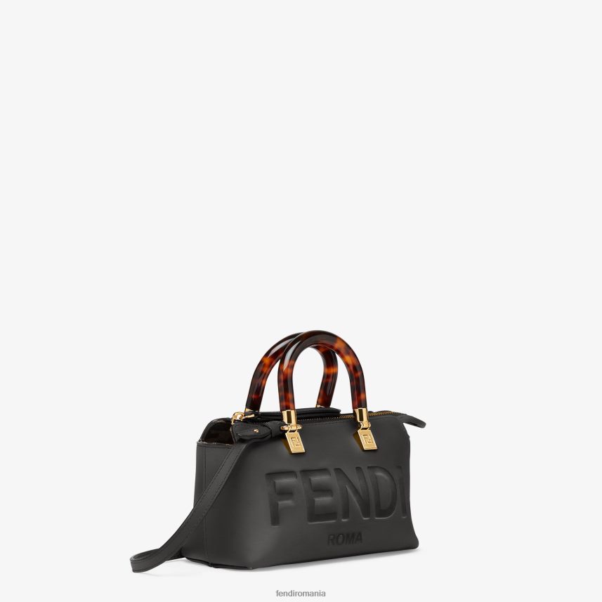 geantă Boston mică din piele negru Fendi femei accesorii 86084L684