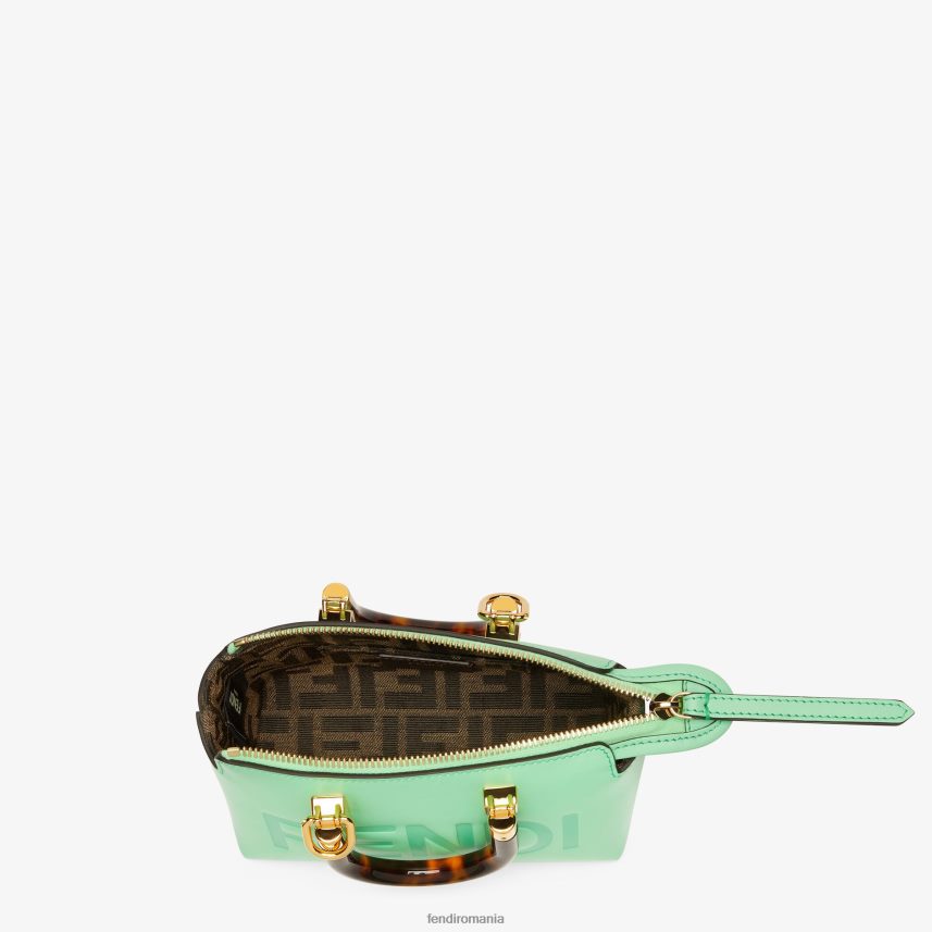 geantă Boston mică din piele verde Fendi femei accesorii 86084L722