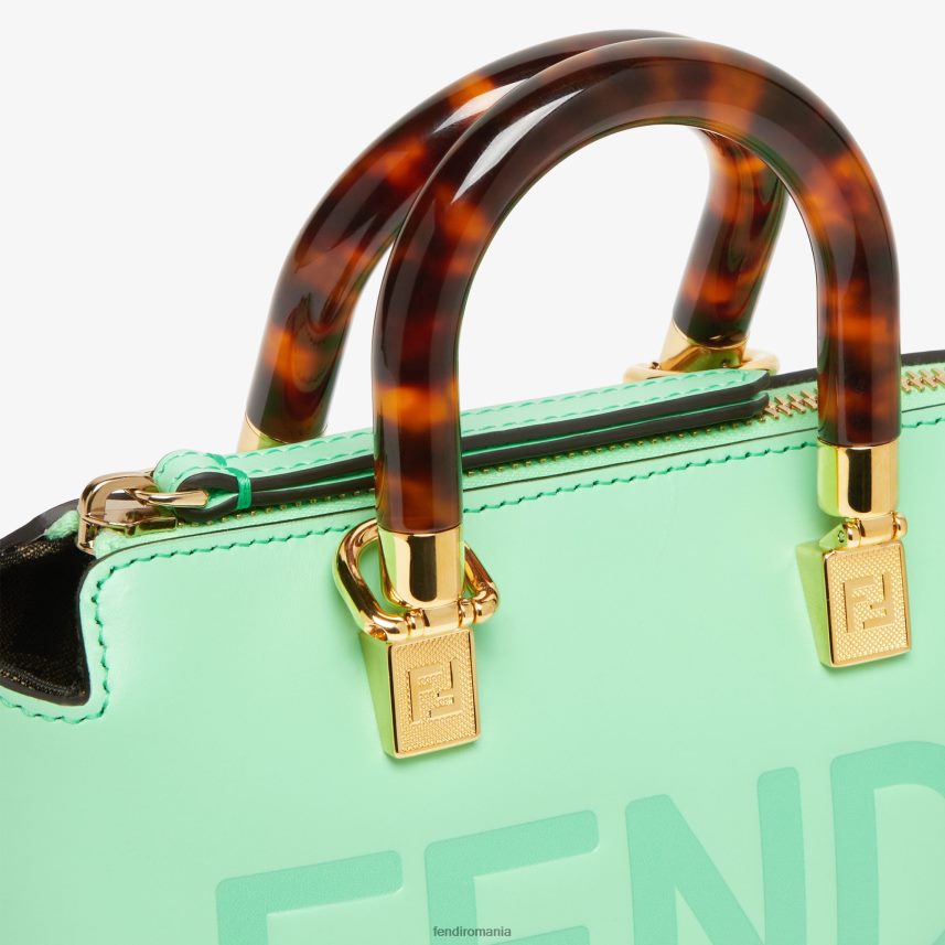 geantă Boston mică din piele verde Fendi femei accesorii 86084L722