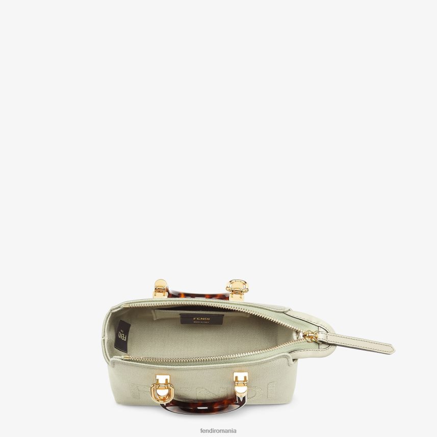 geantă boston mică din pânză cu broderie roma verde Fendi femei accesorii 86084L723
