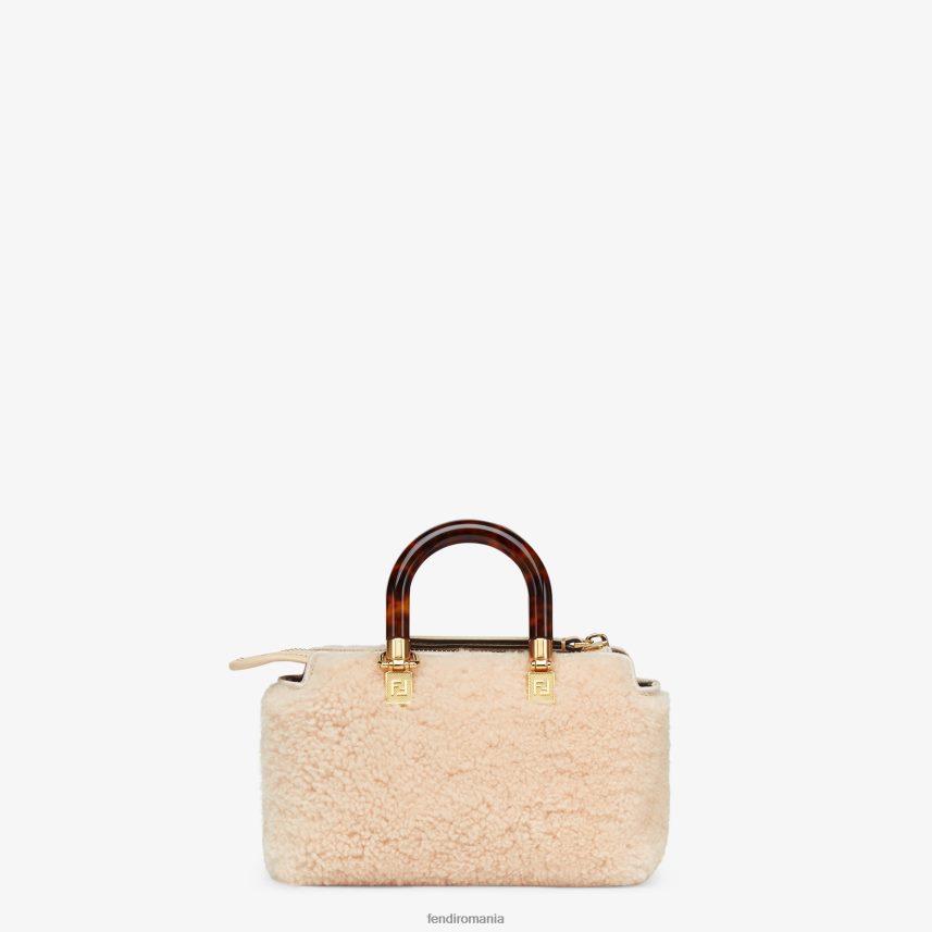 geantă boston mică din piele de oaie roz Fendi femei accesorii 86084L841