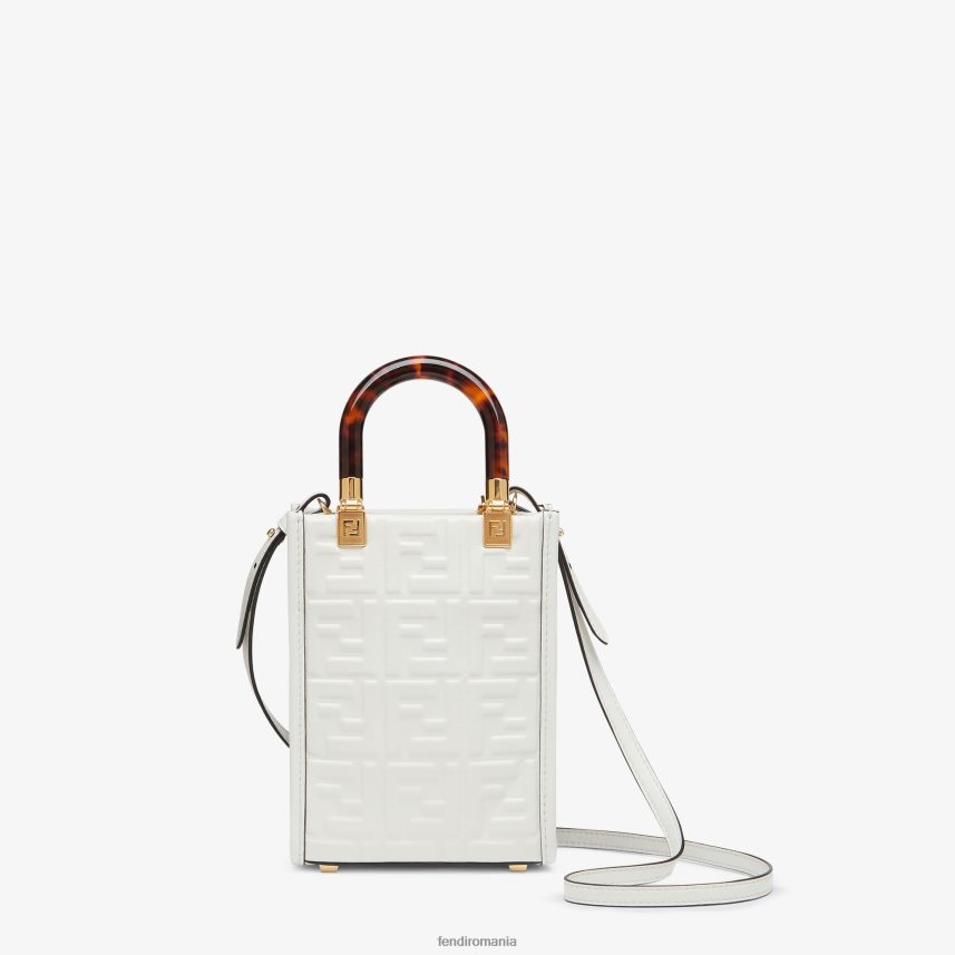 geanta mini din piele alb Fendi femei accesorii 86084L823