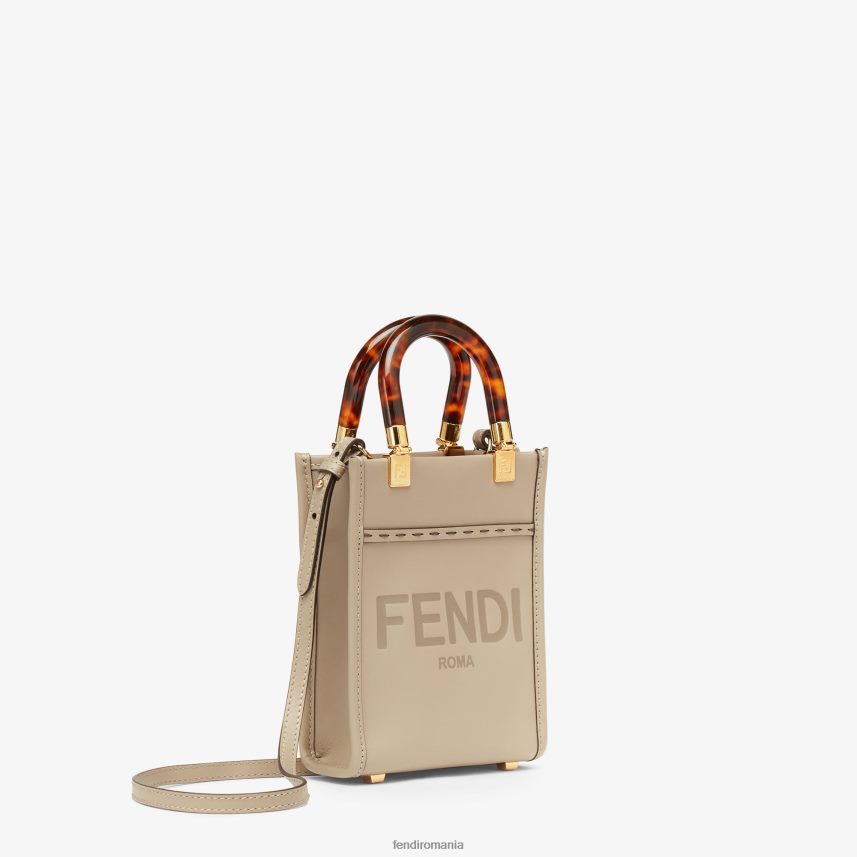 mini-geantă din piele de porumbel bej Fendi femei accesorii 86084L829