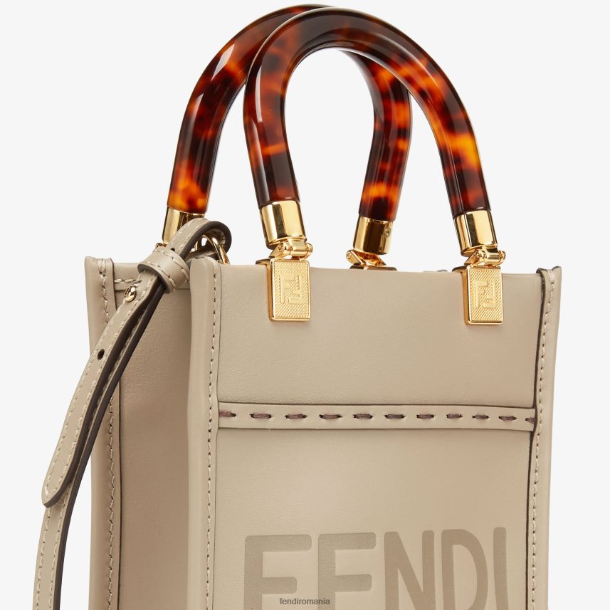 mini-geantă din piele de porumbel bej Fendi femei accesorii 86084L829