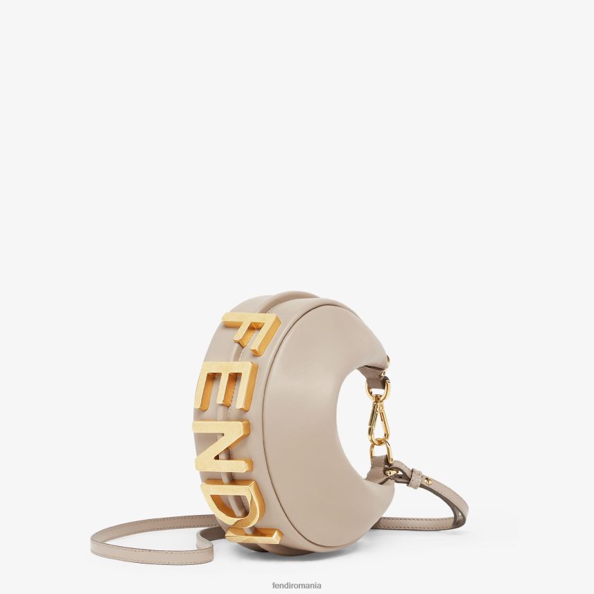 mini-geantă din piele de porumbel gri Fendi femei accesorii 86084L540