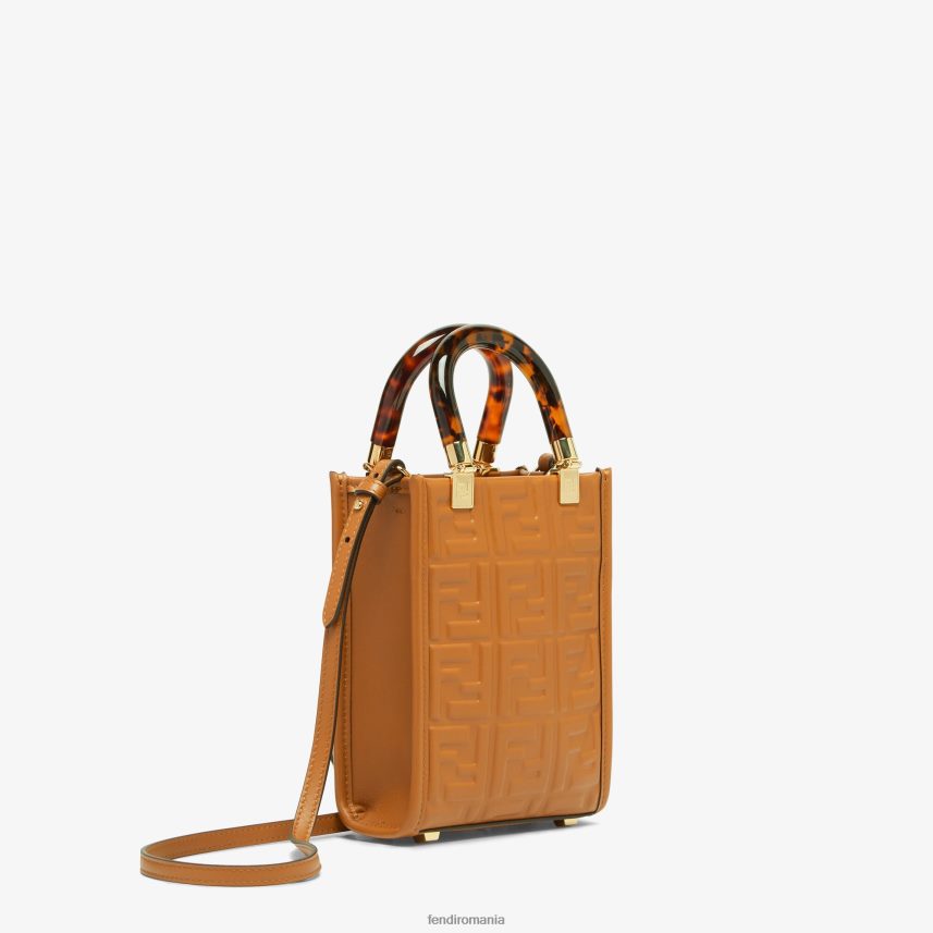 mini geanta din piele cu motiv ff maro Fendi femei accesorii 86084L757