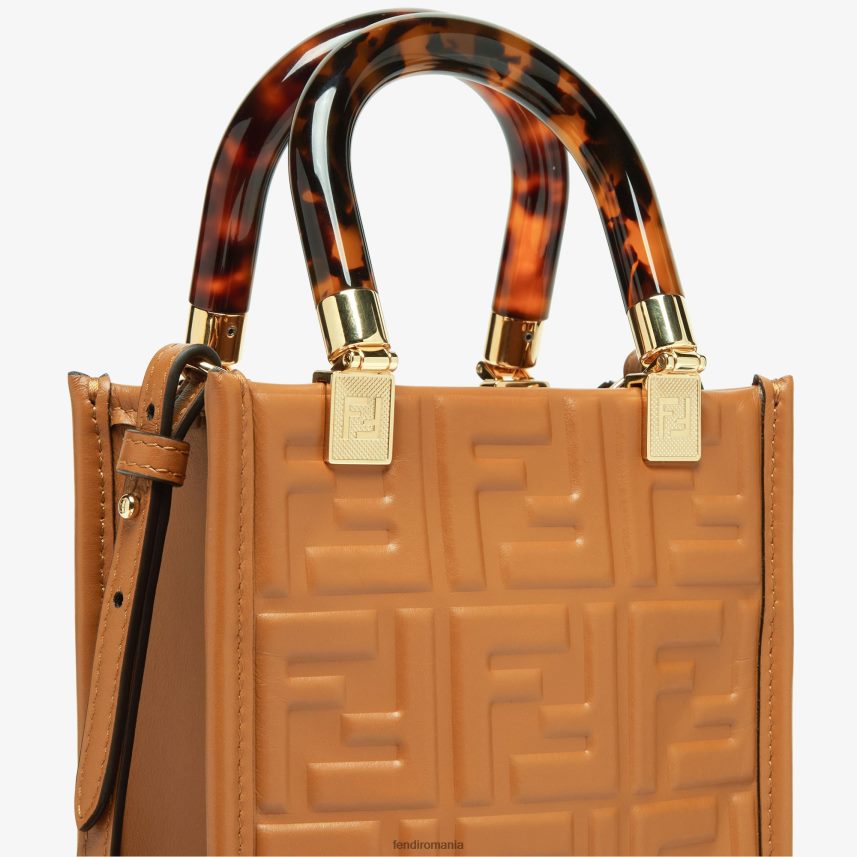 mini geanta din piele cu motiv ff maro Fendi femei accesorii 86084L757