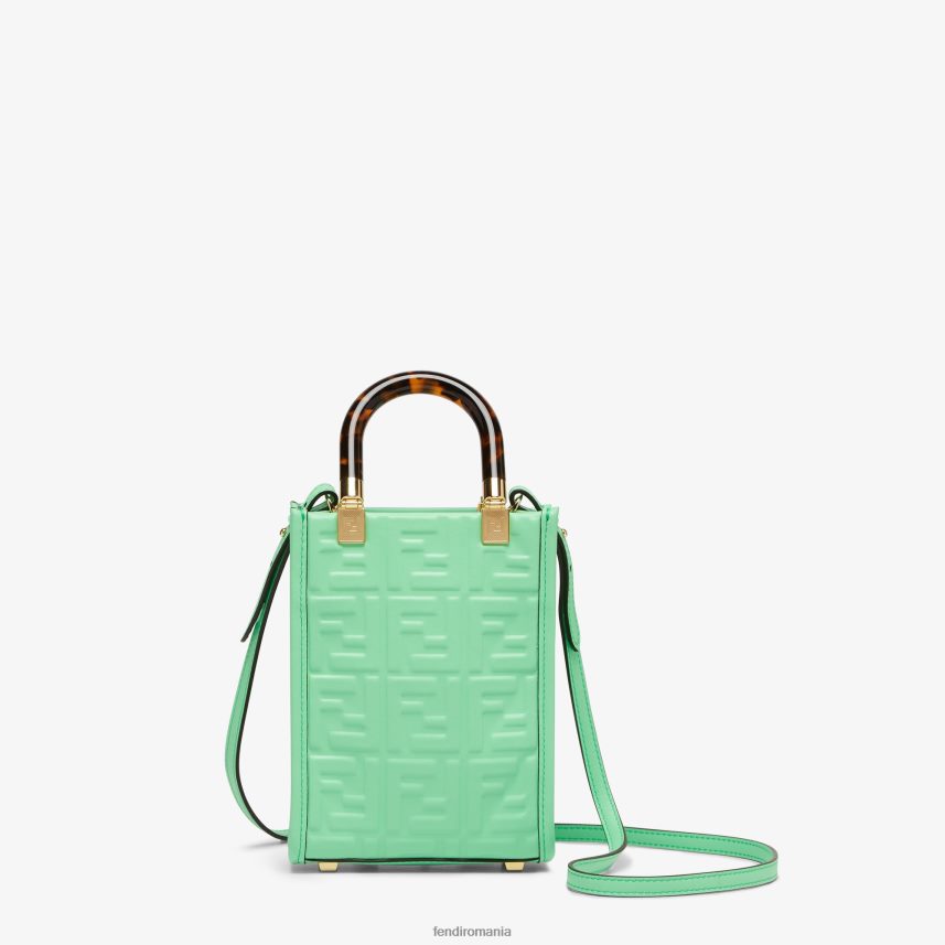 mini geanta din piele cu motiv ff verde Fendi femei accesorii 86084L727