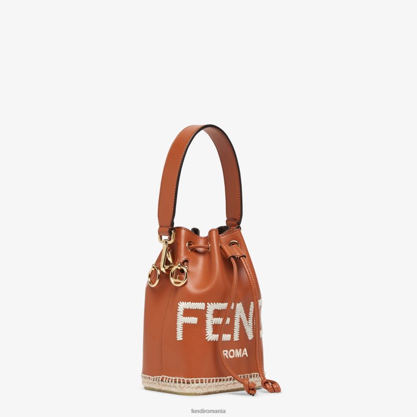 mini geanta din piele mon tresor maro Fendi femei accesorii 86084L640