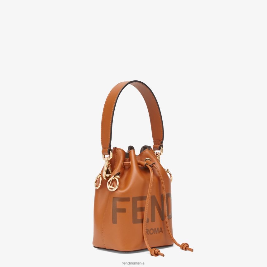mini geanta din piele mon tresor maro Fendi femei accesorii 86084L680