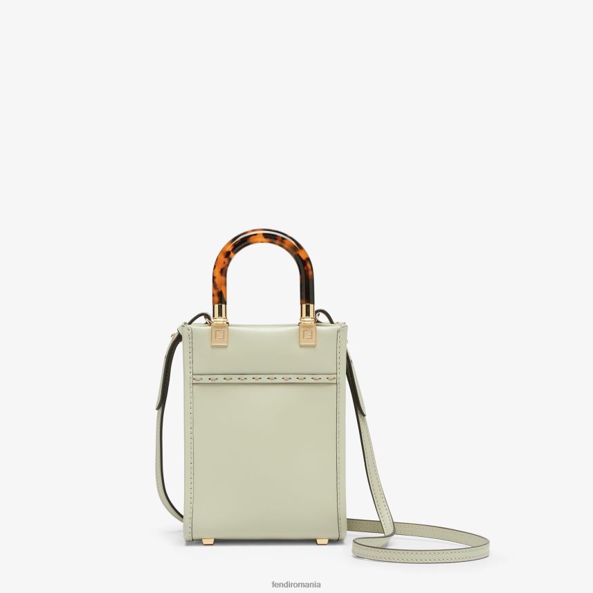 mini geanta din piele sunshine shopper verde Fendi femei accesorii 86084L733