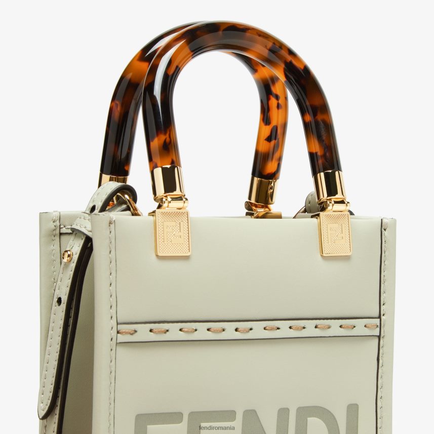 mini geanta din piele sunshine shopper verde Fendi femei accesorii 86084L733
