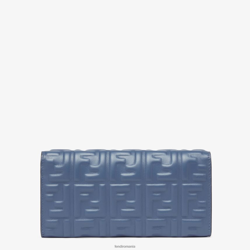 baguette continental cu lant portofel din piele napa albastru Fendi femei accesorii 86084L1490