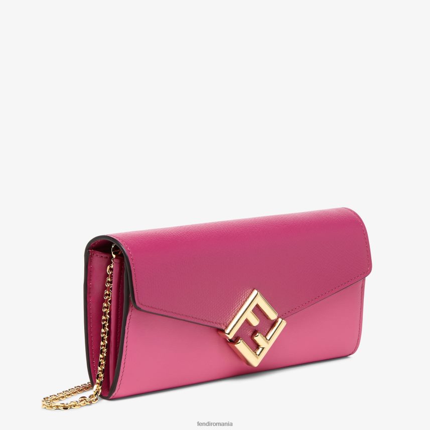 portofel bicolor fucsia și piele bej Fendi femei accesorii 86084L1406