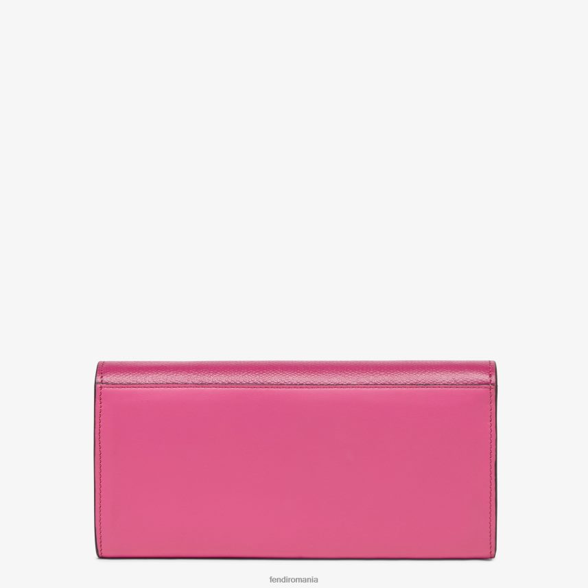 portofel bicolor fucsia și piele bej Fendi femei accesorii 86084L1406