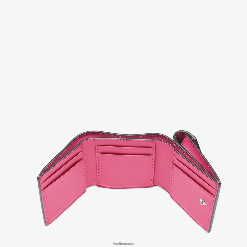 portofel bicolor fucsia și piele bej Fendi femei accesorii 86084L1407
