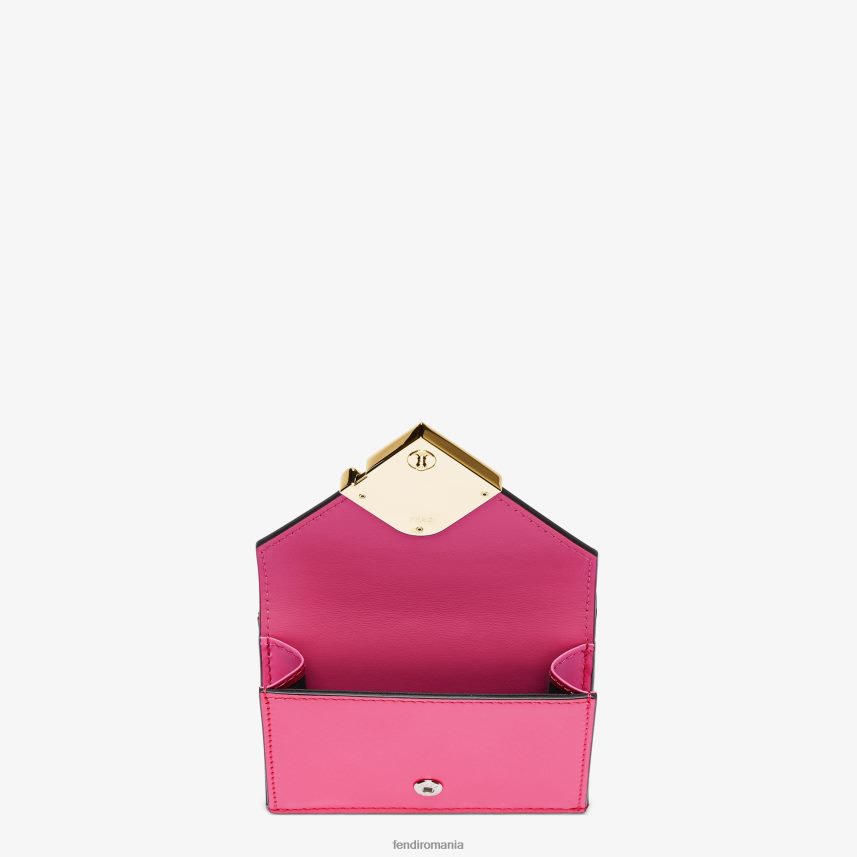 portofel bicolor fucsia și piele bej Fendi femei accesorii 86084L1407
