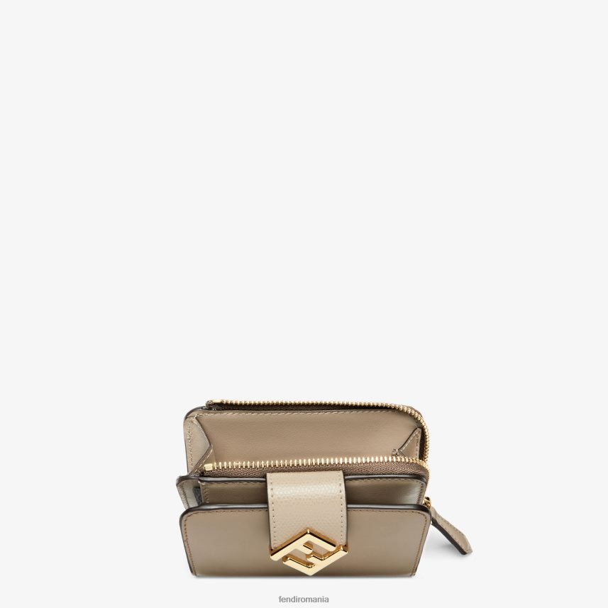 portofel bicolor și din piele de porumbel alb Fendi femei accesorii 86084L1508