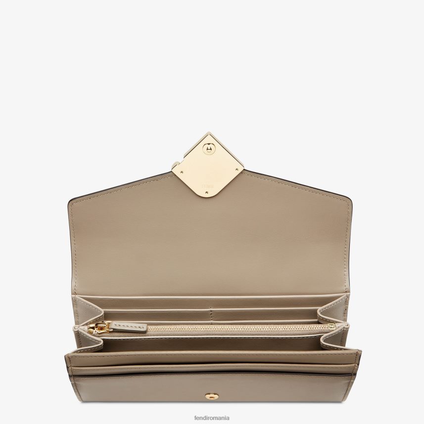 portofel bicolor și din piele de porumbel alb Fendi femei accesorii 86084L1515