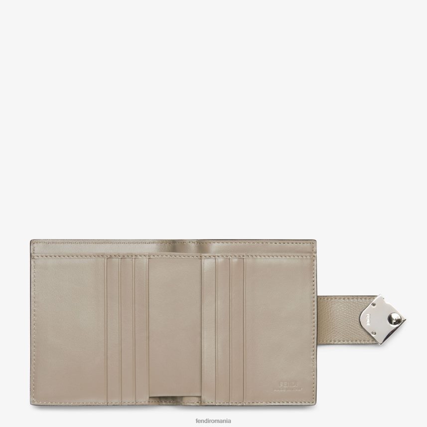 portofel compact bicolor și din piele de porumbel roz Fendi femei accesorii 86084L1468