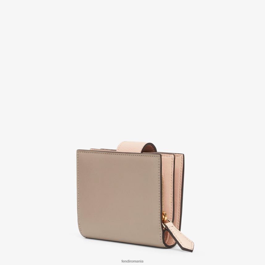 portofel compact bicolor și piele multicolor Fendi femei accesorii 86084L1458
