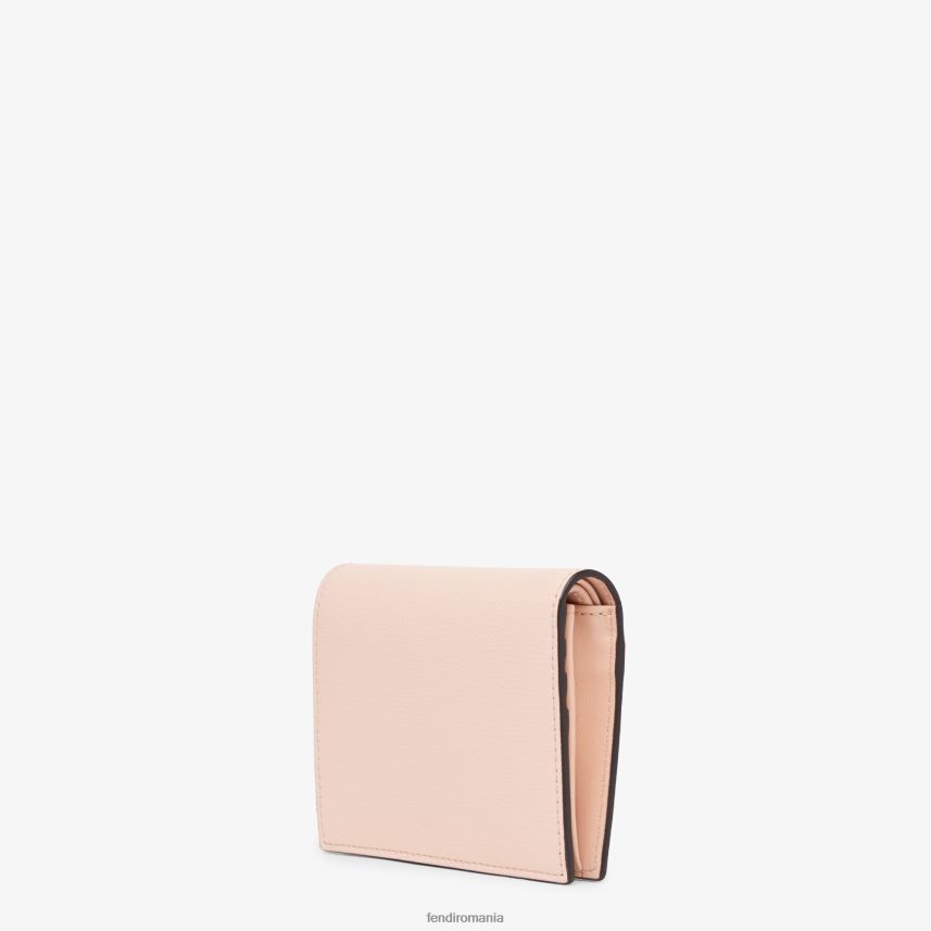 portofel compact din piele roz Fendi femei accesorii 86084L1587