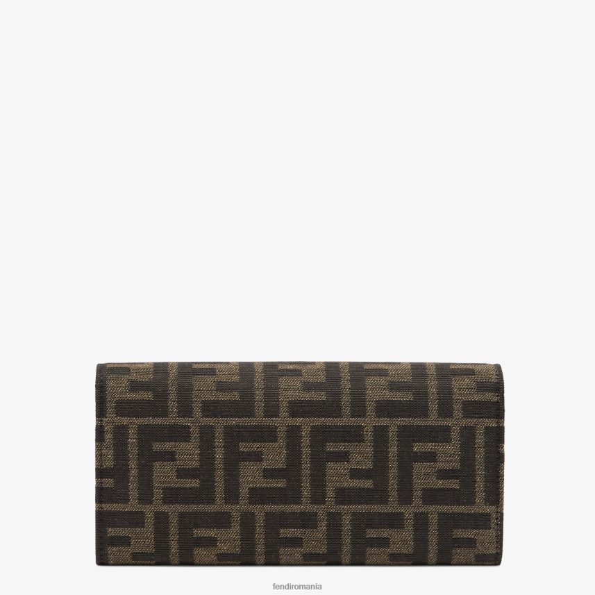 portofel din material textil maro Fendi femei accesorii 86084L1418
