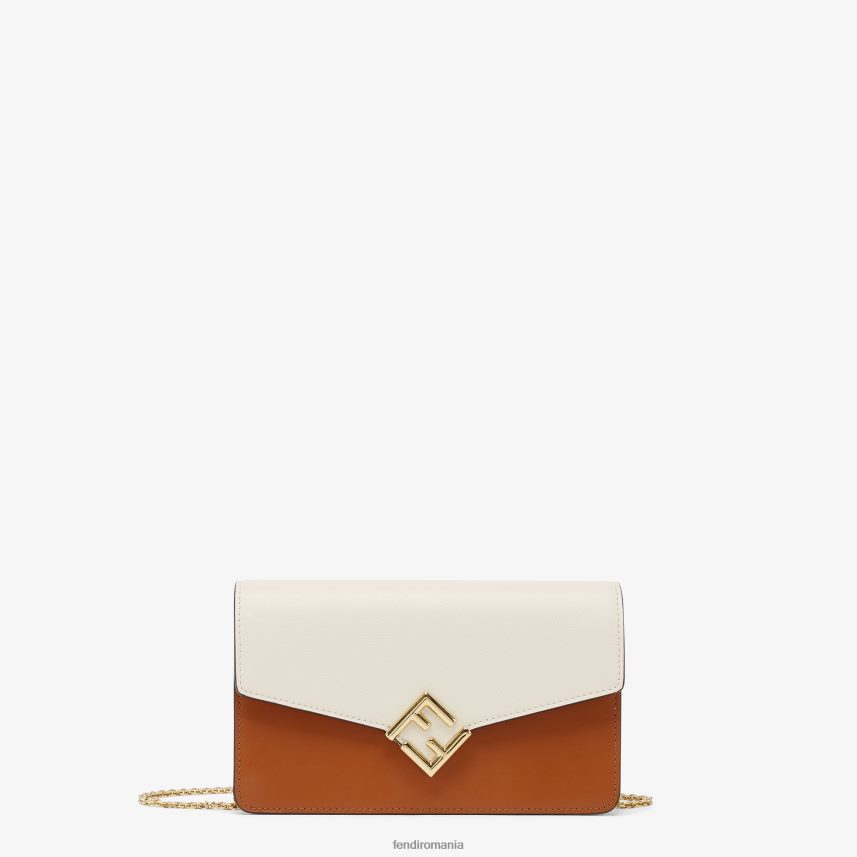 portofel din piele bicoloră și camelie multicolor Fendi femei accesorii 86084L1437