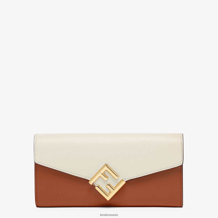 portofel din piele bicoloră și camelie multicolor Fendi femei accesorii 86084L1453