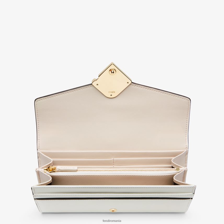 portofel din piele bicolor și camelie roz Fendi femei accesorii 86084L1409