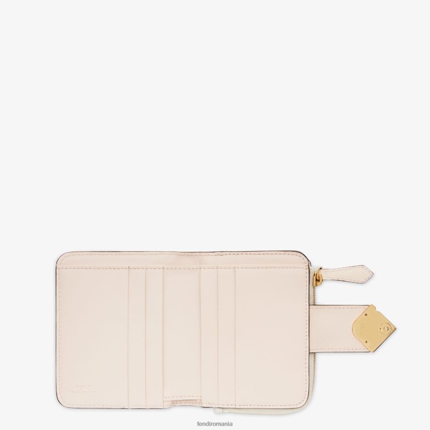 portofel din piele bicolor și camelie roz Fendi femei accesorii 86084L1410