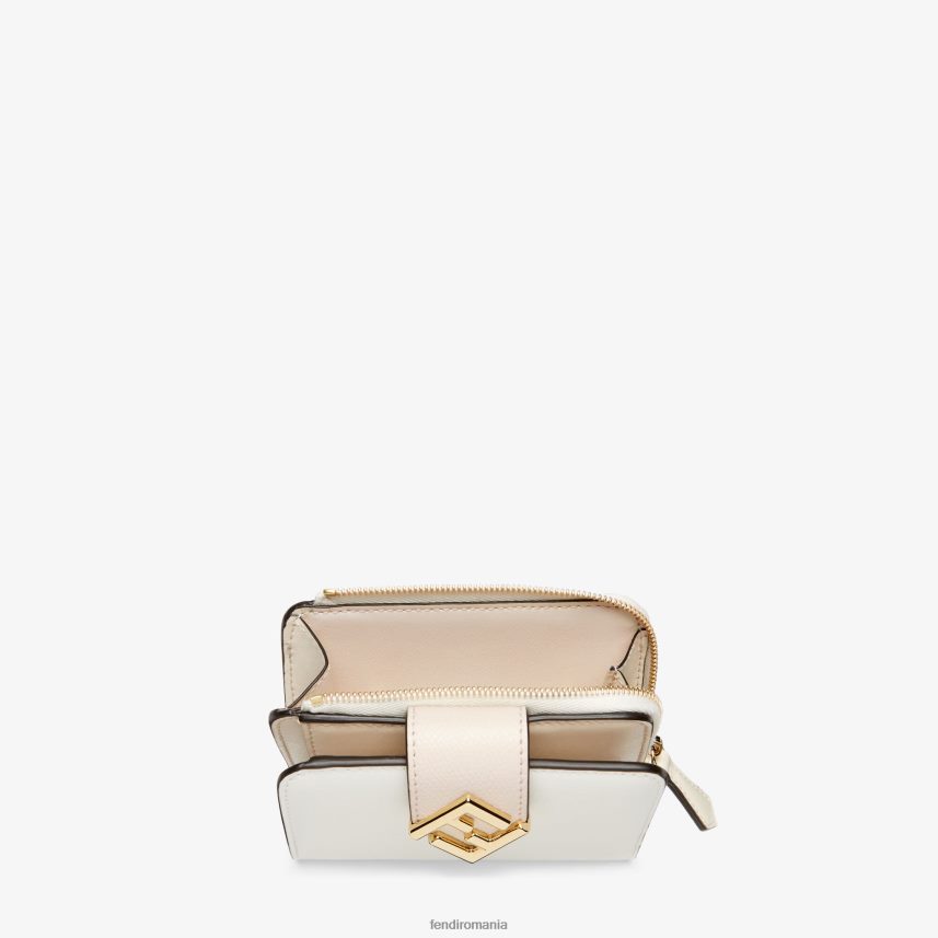 portofel din piele bicolor și camelie roz Fendi femei accesorii 86084L1410