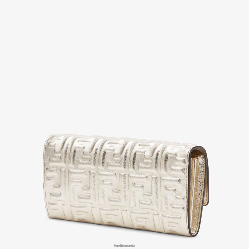 portofel din piele continentală gri Fendi femei accesorii 86084L1553