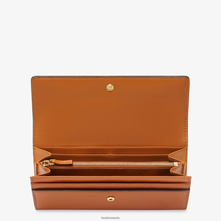 portofel din piele continentală maro Fendi femei accesorii 86084L1489