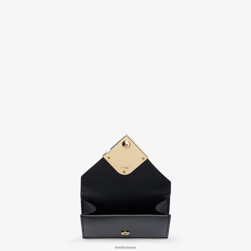 portofel din piele micro trifold ff diamante negru Fendi femei accesorii 86084L1470